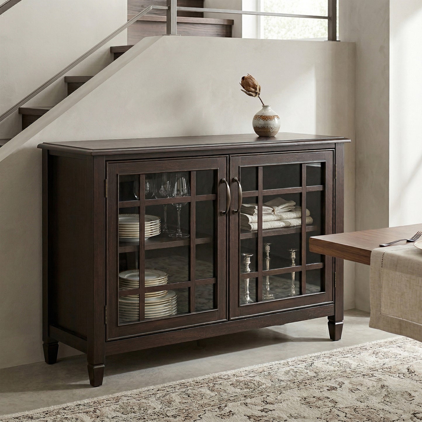 Dark Chestnut Brown | Connaught Low Storage Cabinet