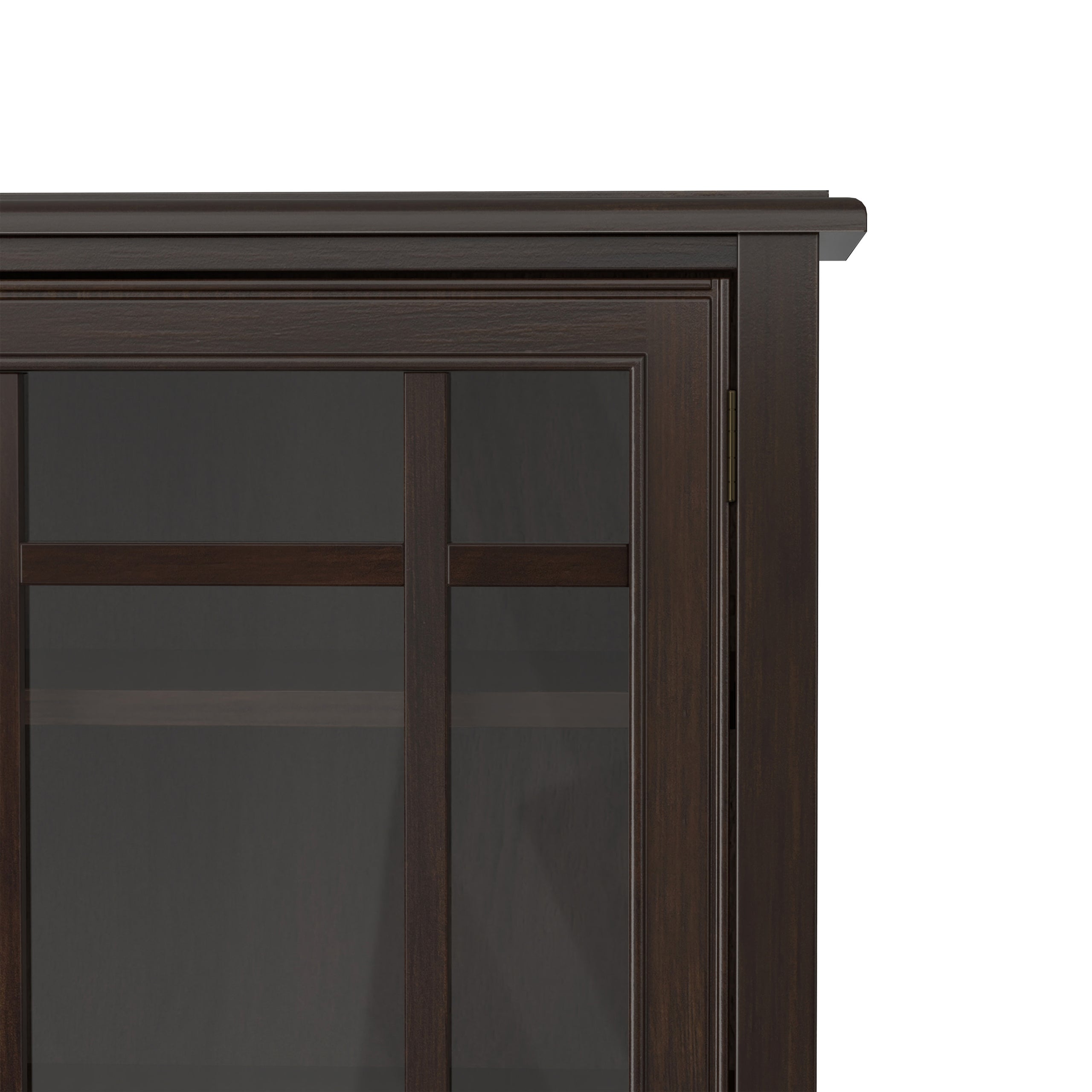 Dark Chestnut Brown Solid Wood - Pine | Connaught Tall Storage Cabinet