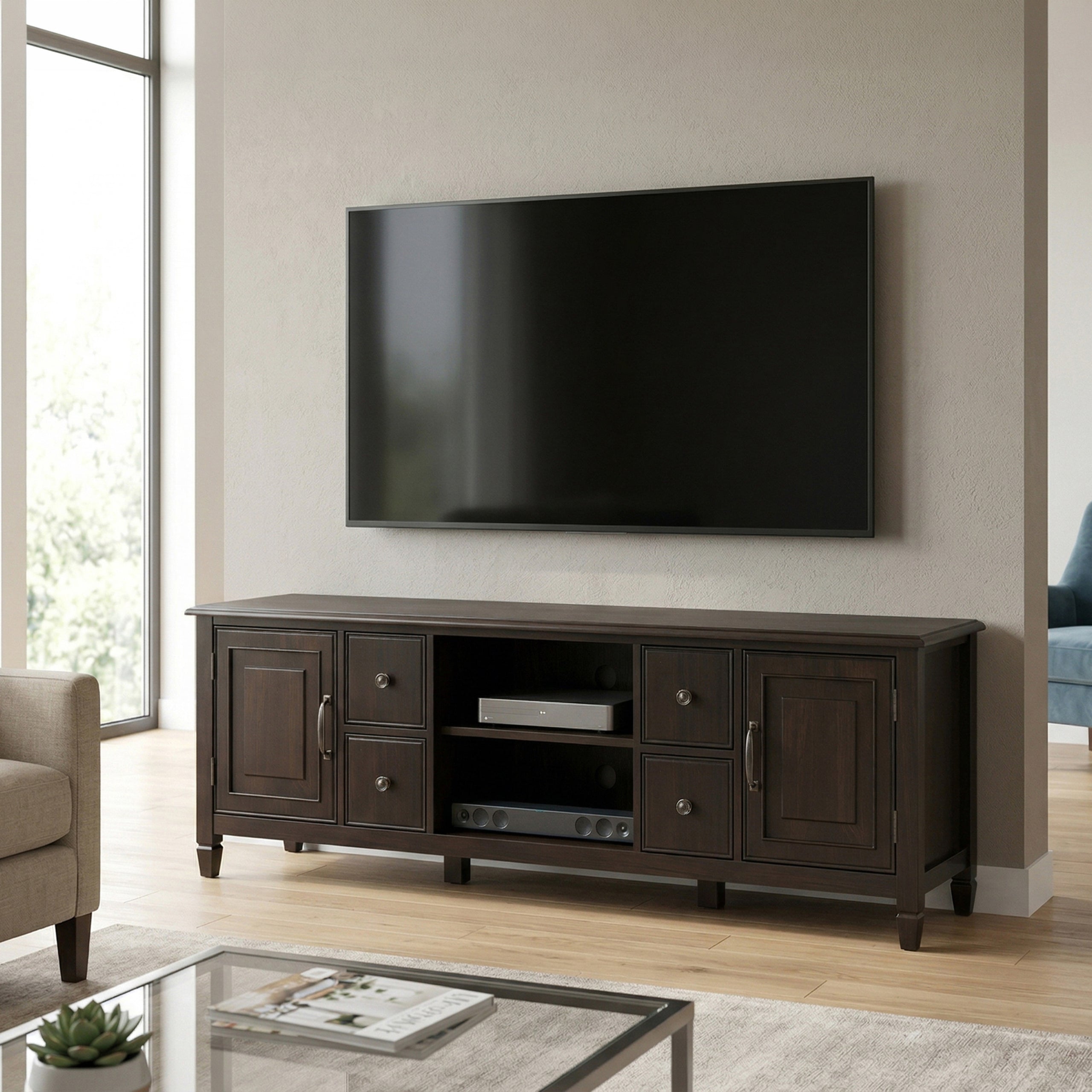 Dark Chestnut Brown | Connaught 72 inch TV Stand