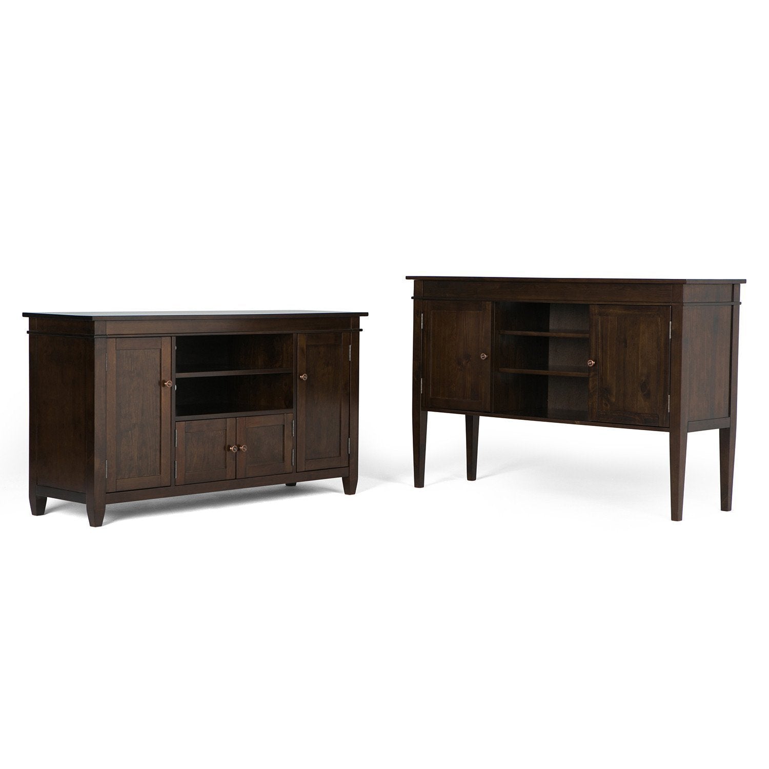 Tobacco Brown | Carlton Tall TV Stand