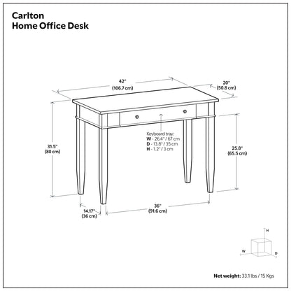 Brunette Brown | Carlton Desk