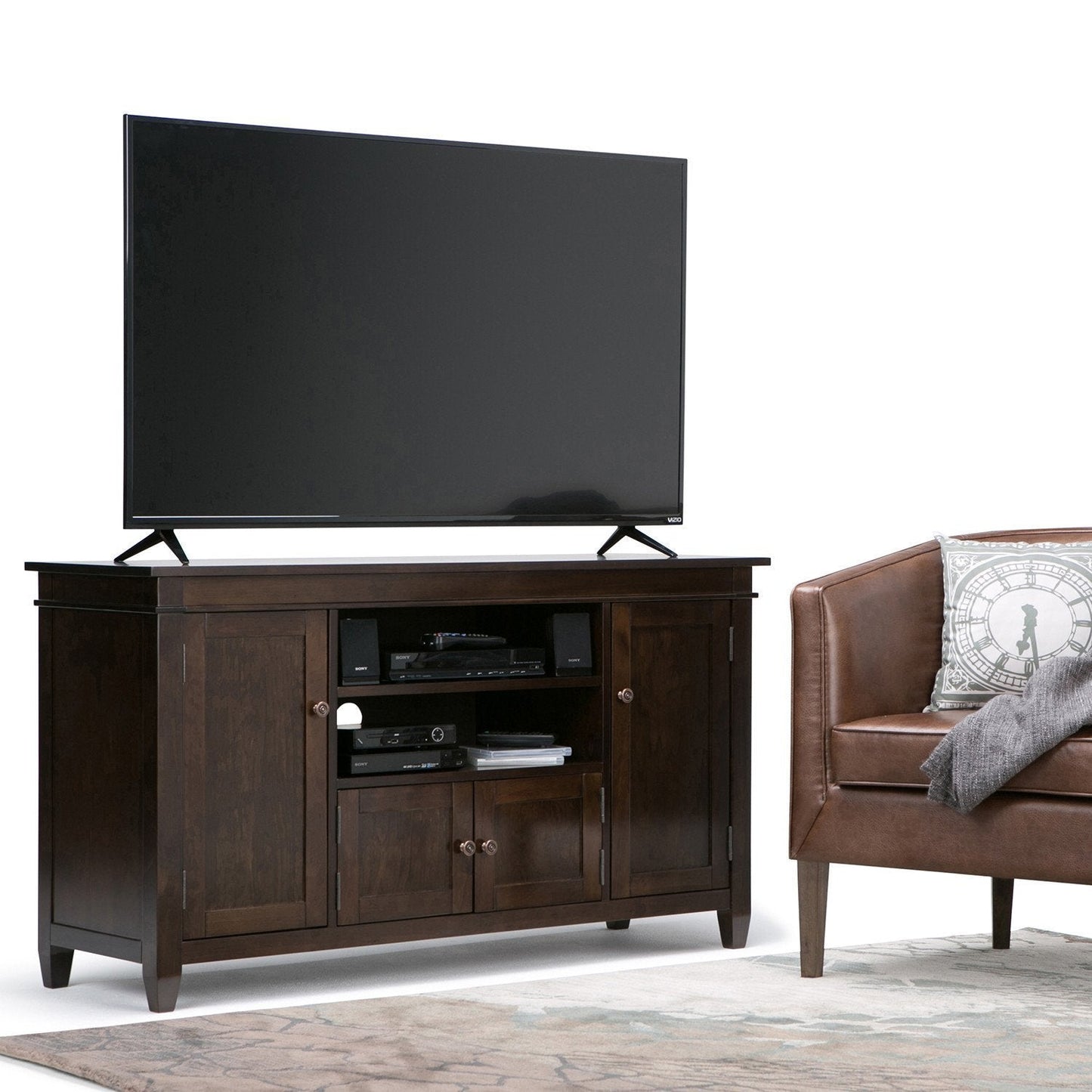 Dark Tobacco Brown | Carlton TV Stand