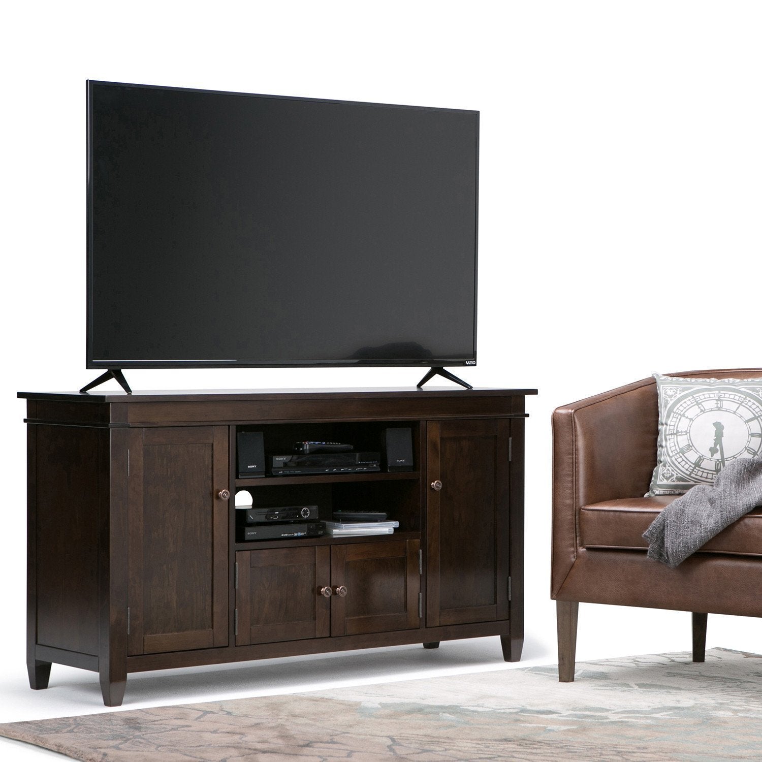 Dark Tobacco Brown | Carlton TV Stand