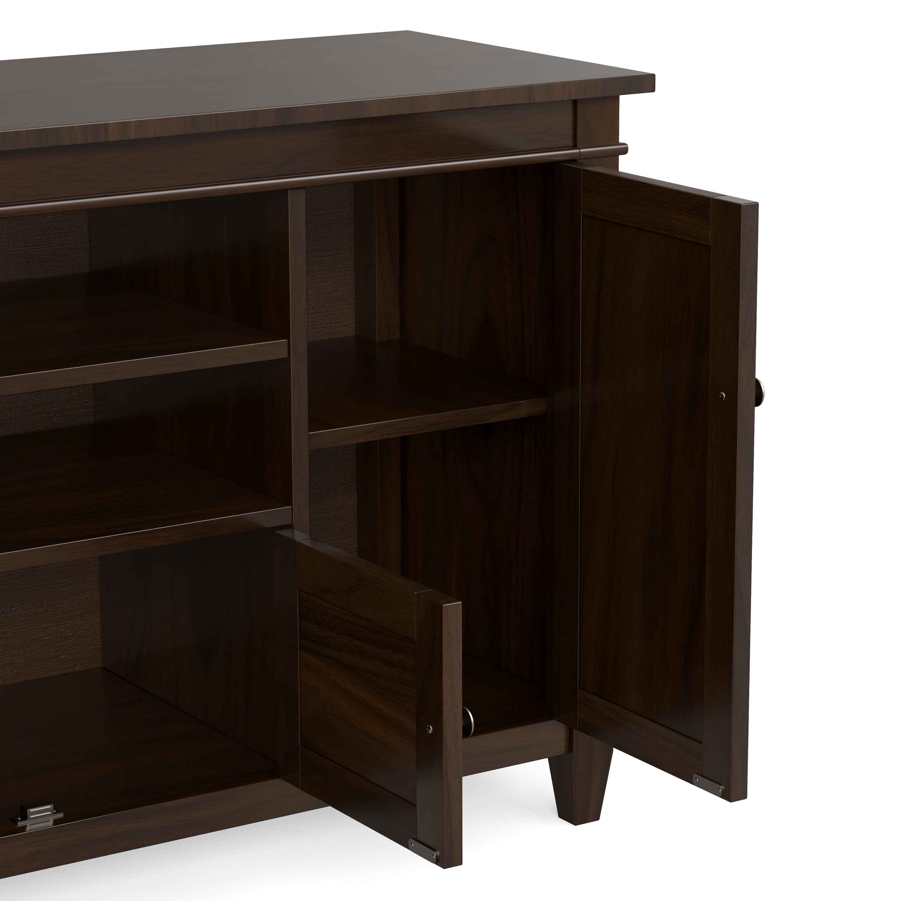 チートスさん専用木製テレビ台 ダークブラウン シンプル 55 Inch TV Stand | Carlton TV Stand – Simpli Home
