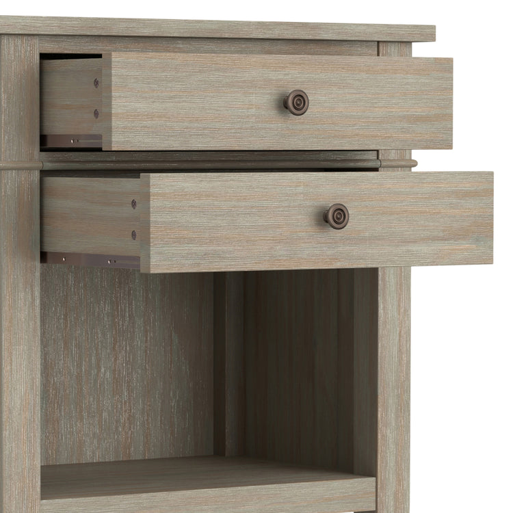 Distressed Grey | Carlton Bedside Table
