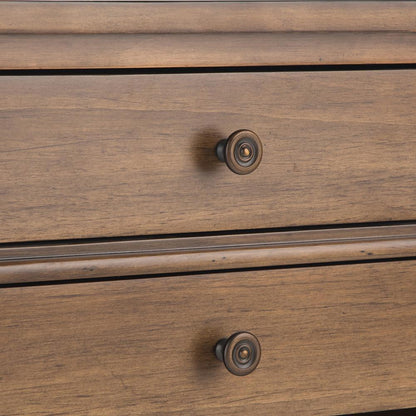 Rustic Natural Aged Brown | Carlton Bedside Table