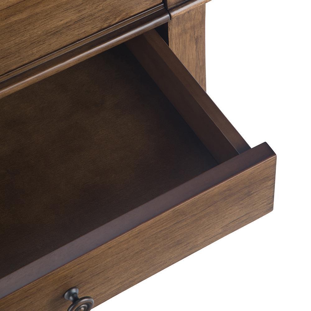 Rustic Natural Aged Brown | Carlton Bedside Table