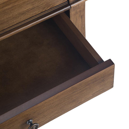 Rustic Natural Aged Brown | Carlton Bedside Table