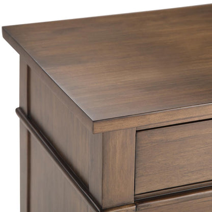 Rustic Natural Aged Brown | Carlton Bedside Table