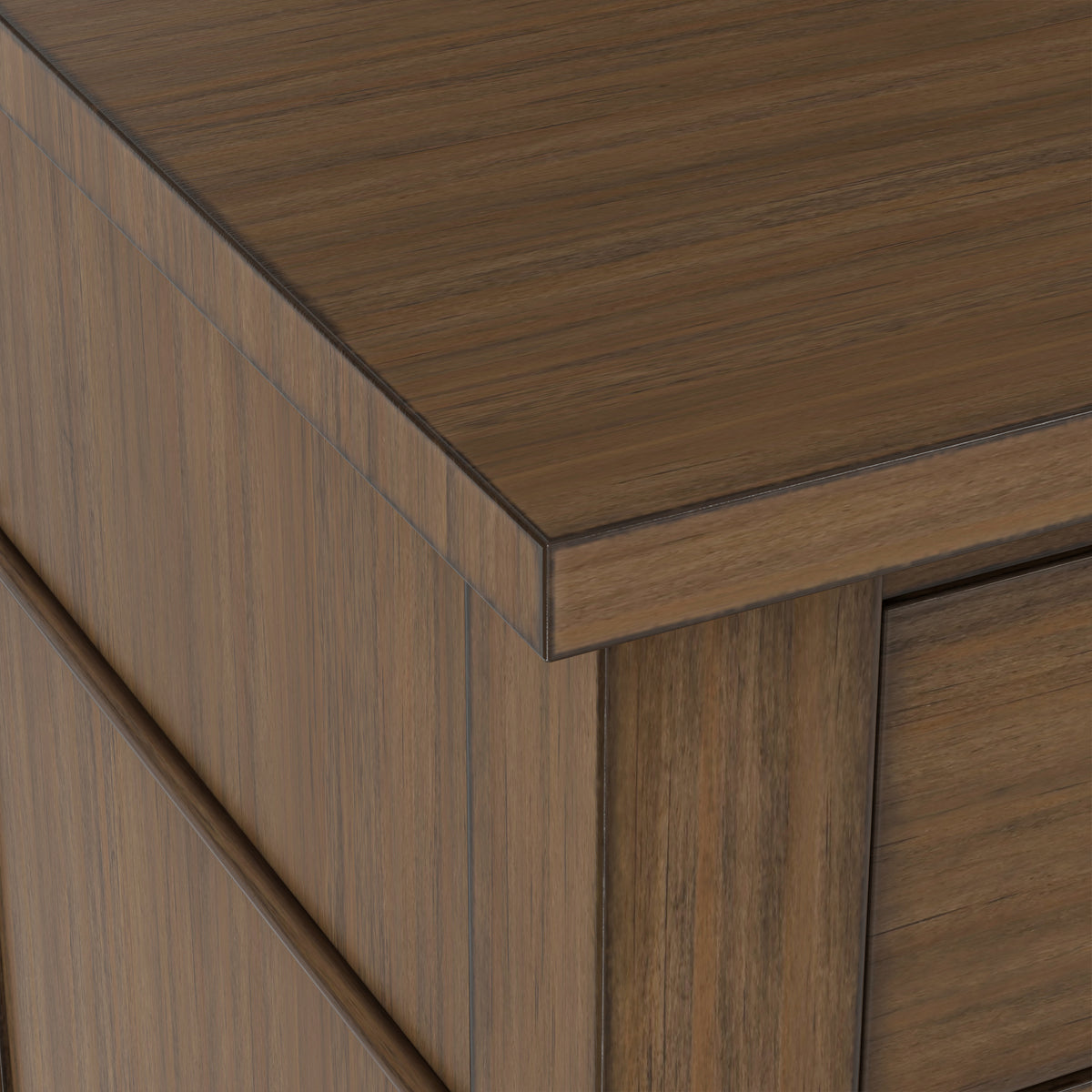 Rustic Natural Aged Brown | Carlton Bedside Table