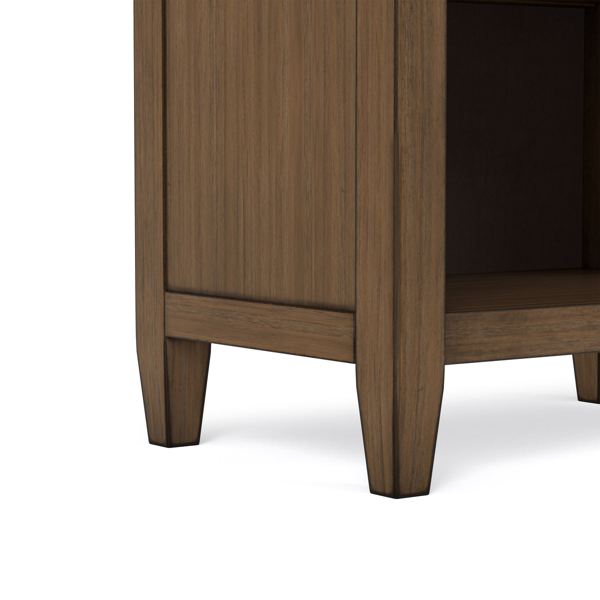 Rustic Natural Aged Brown | Carlton Bedside Table