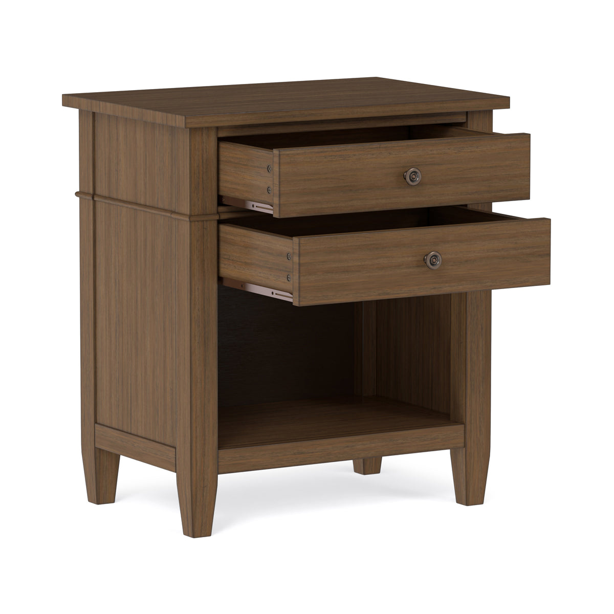 Rustic Natural Aged Brown | Carlton Bedside Table