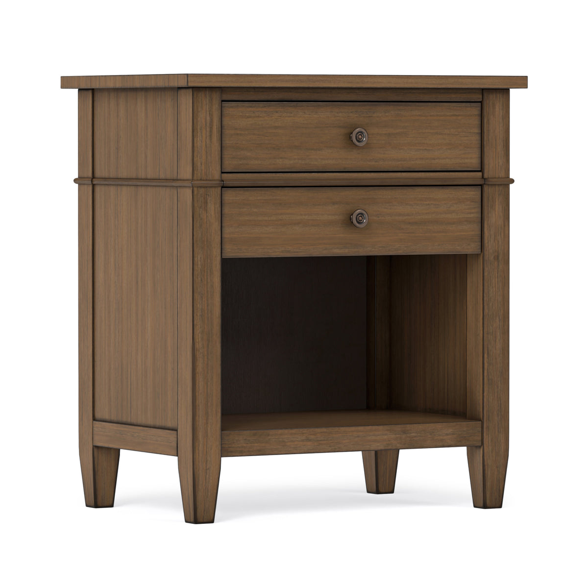 Rustic Natural Aged Brown | Carlton Bedside Table