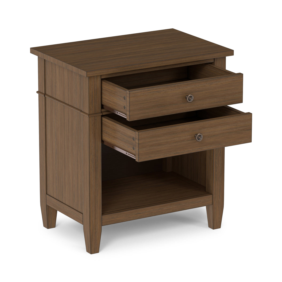 Rustic Natural Aged Brown | Carlton Bedside Table