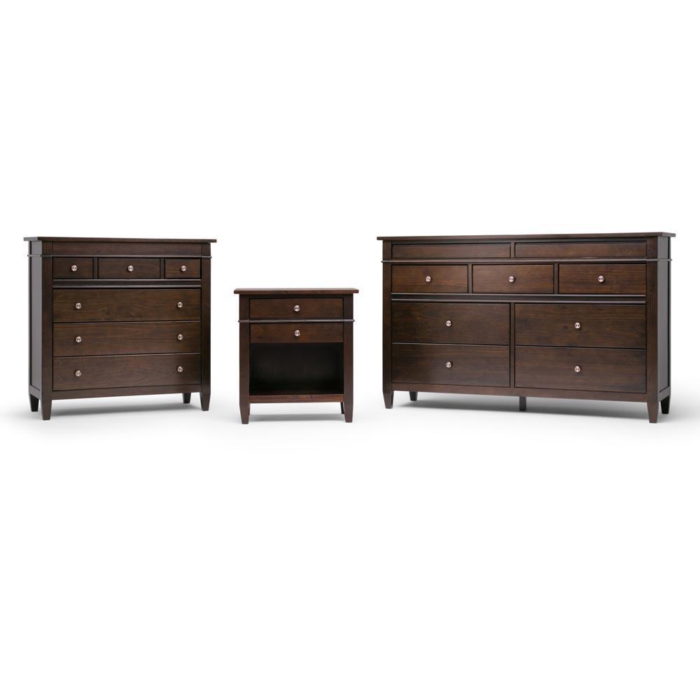 Dark Tobacco Brown | Carlton Bedside Table