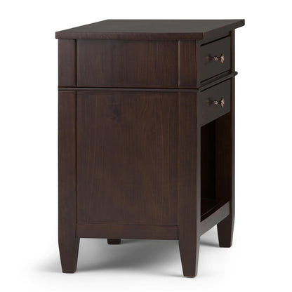 Dark Tobacco Brown | Carlton Bedside Table