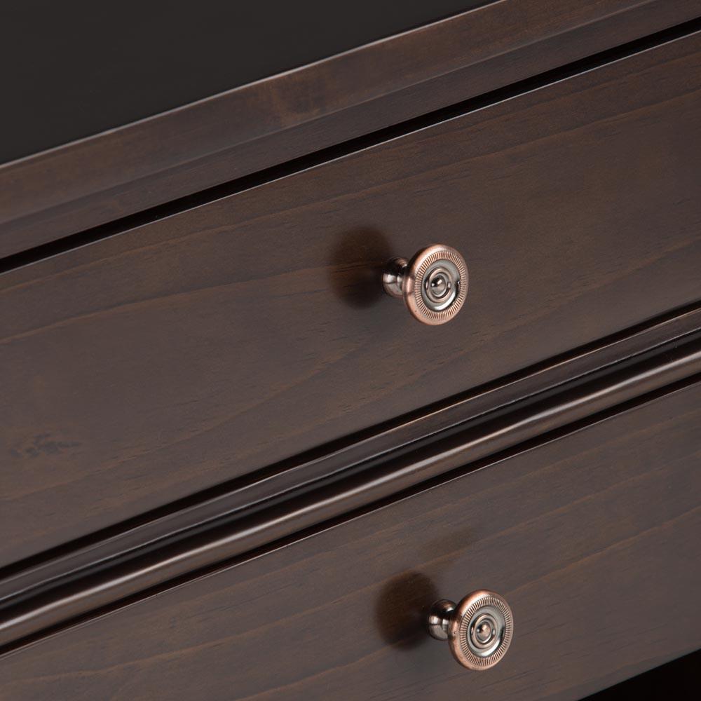 Dark Tobacco Brown | Carlton Bedside Table