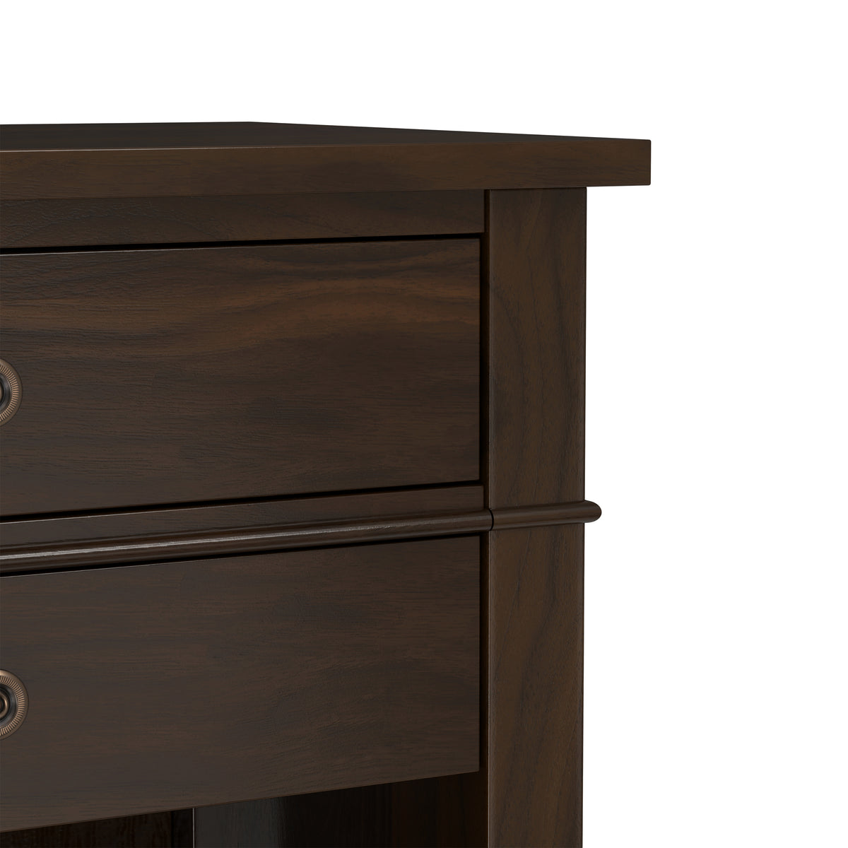 Brunette Brown | Carlton Bedside Table