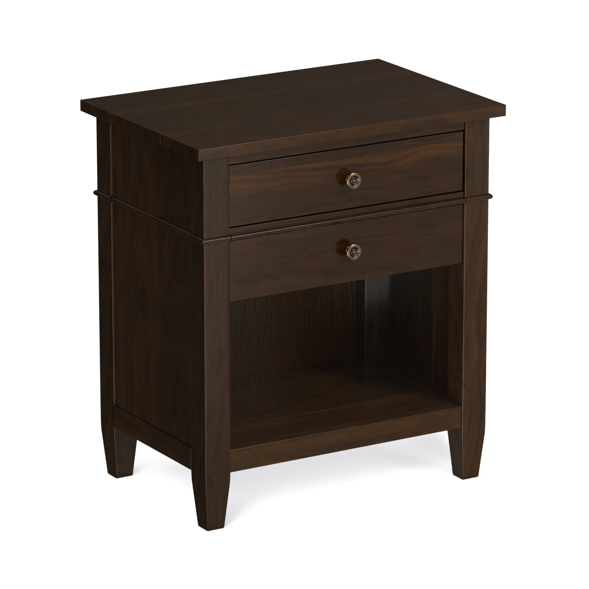 Brunette Brown | Carlton Bedside Table
