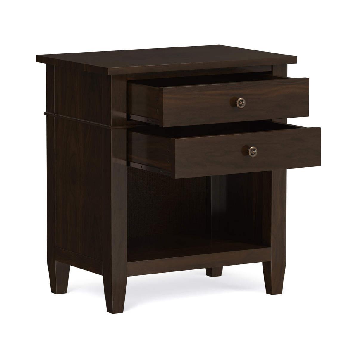 Brunette Brown | Carlton Bedside Table
