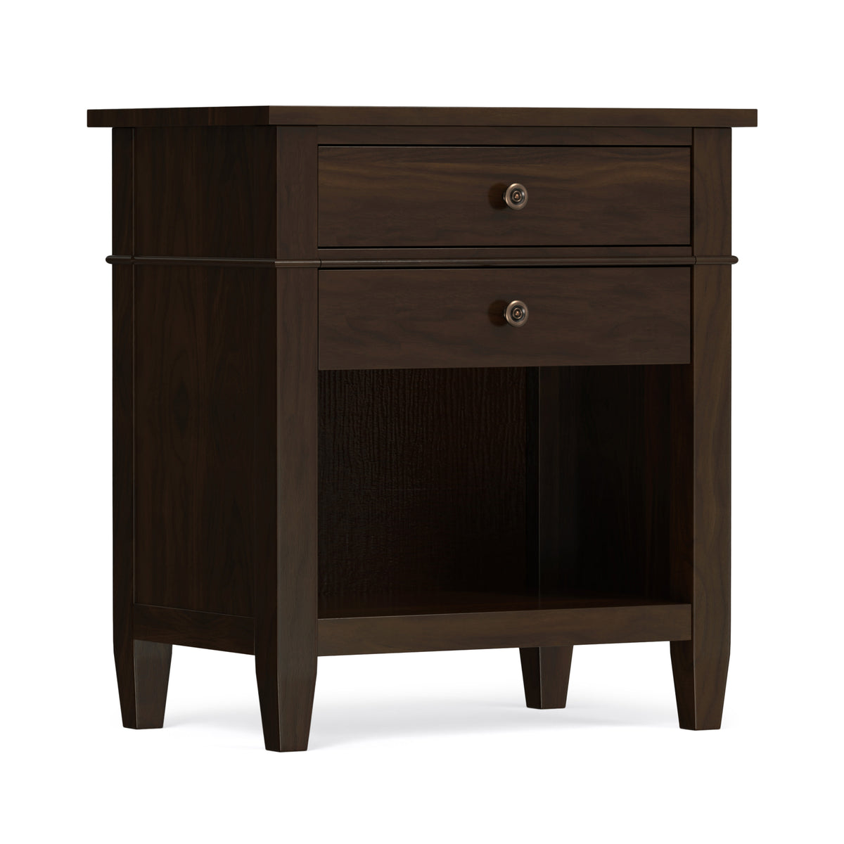 Brunette Brown | Carlton Bedside Table