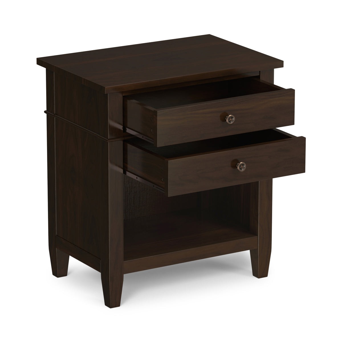 Brunette Brown | Carlton Bedside Table