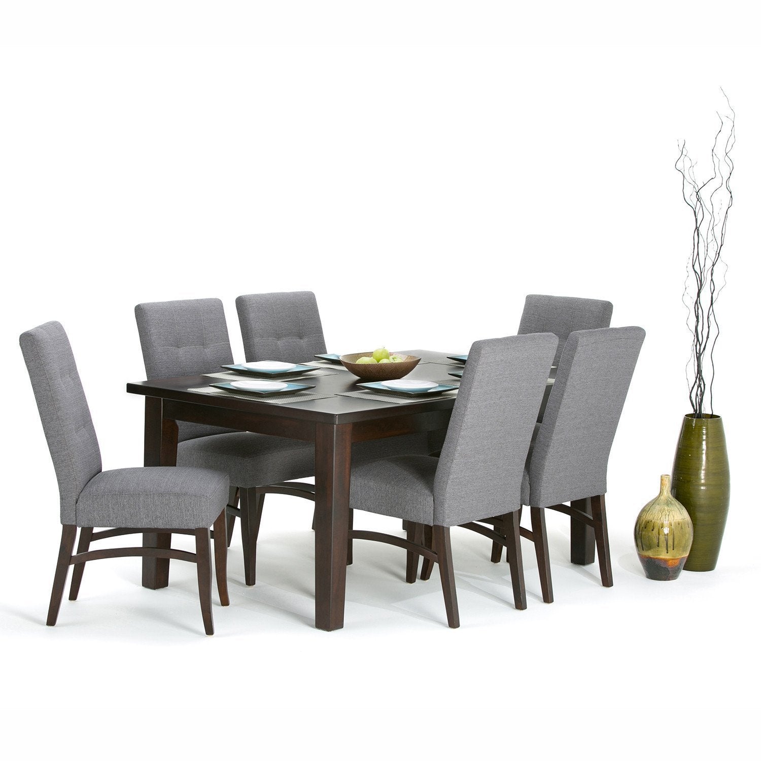 Java Brown Rubberwood | Eastwood 66 x 40 inch Rectangle Dining Table
