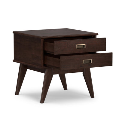 Medium Auburn Brown | Draper Mid Century Side Table