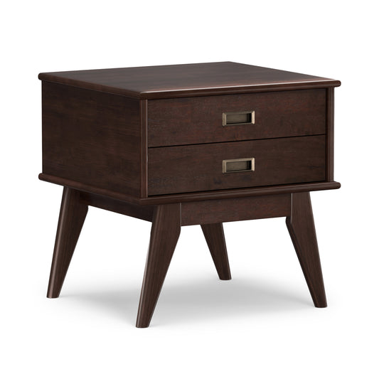 Medium Auburn Brown | Draper Mid Century Side Table