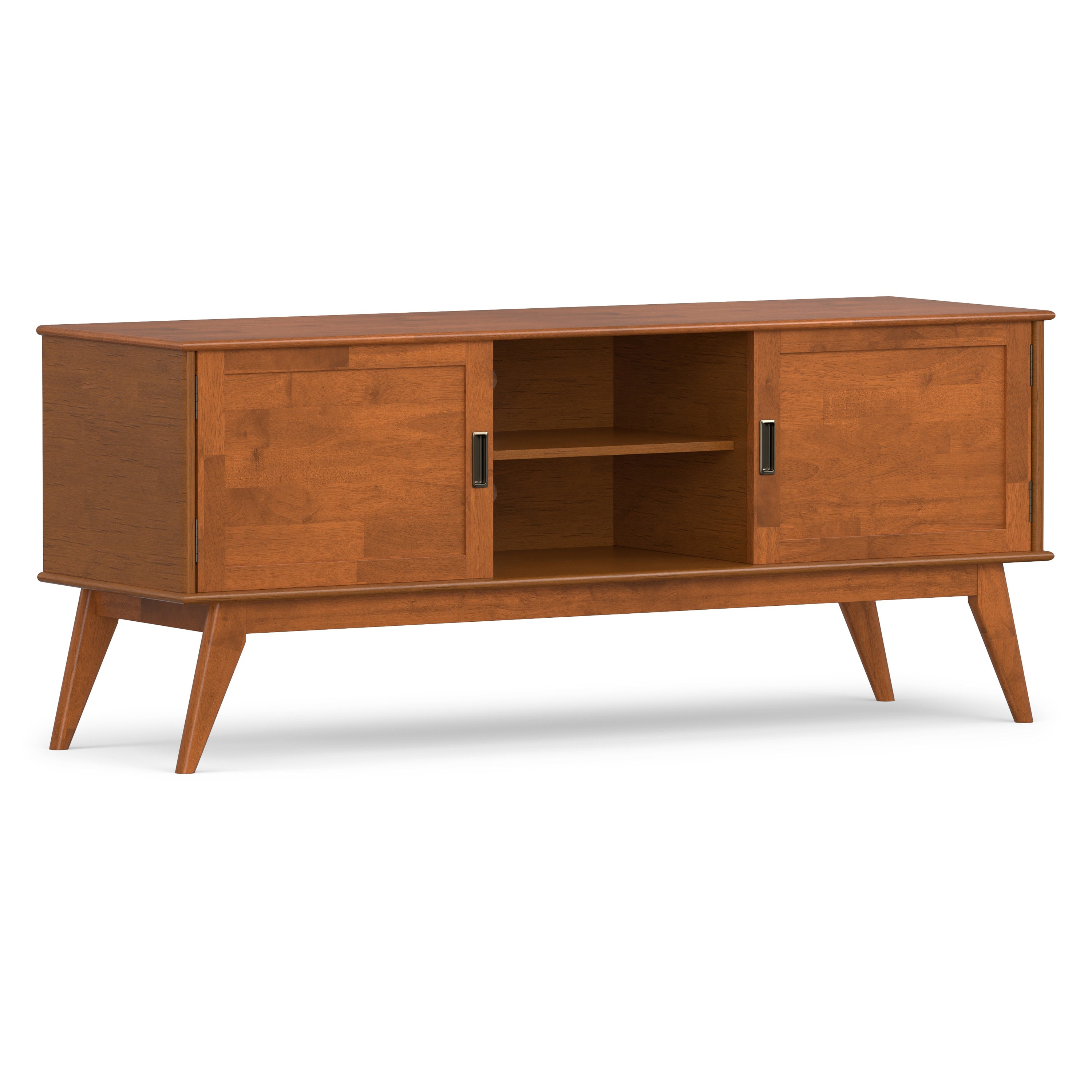 みつるつる✨楠サイドテーブルTV台【約85✖︎奥行30〜28.5 高さ40㎝ Mid Century TV Stand | Draper Low Profile Media Console – Simpli Home
