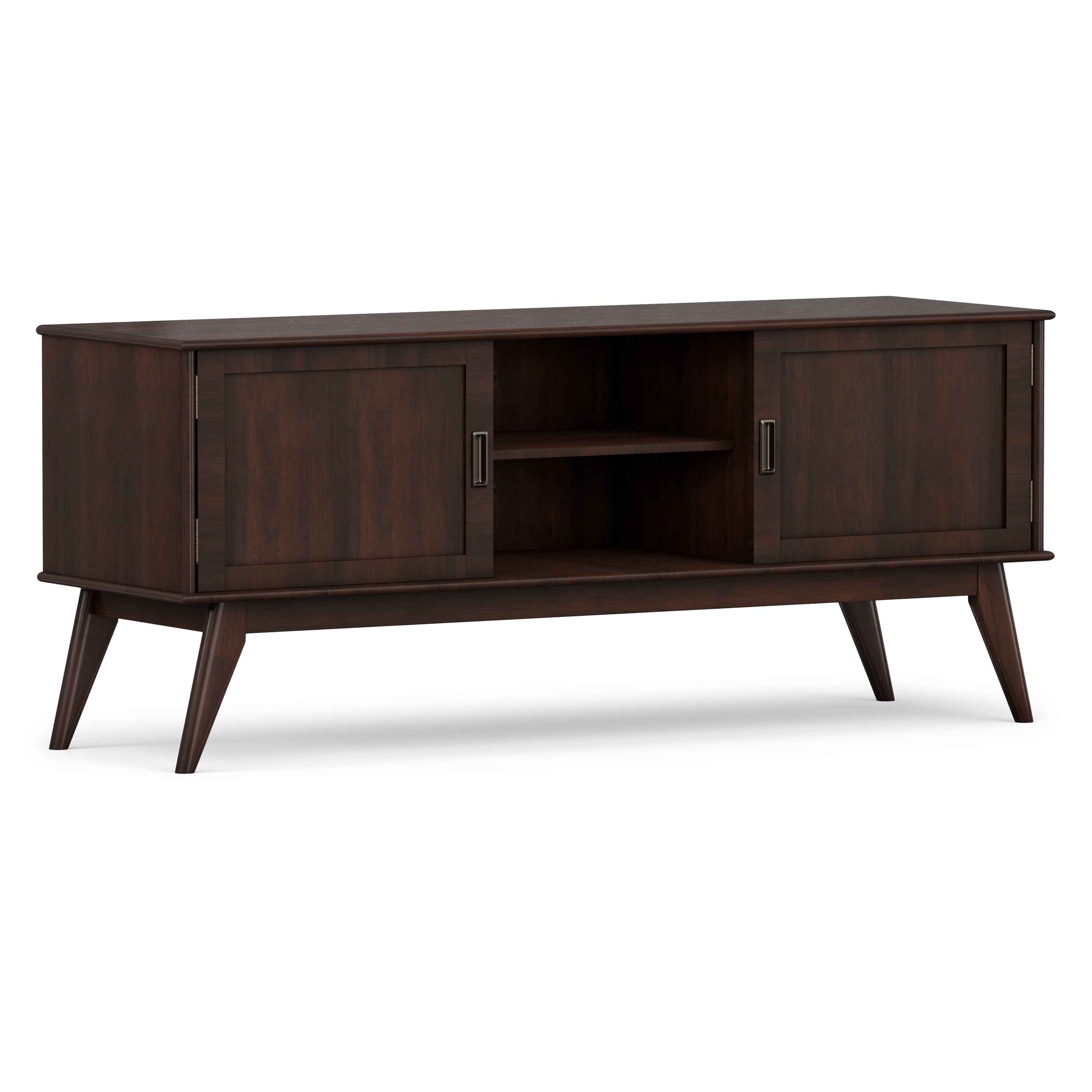 Solid Wood Tall TV Stand | Draper Tall TV Stand – Simpli Home