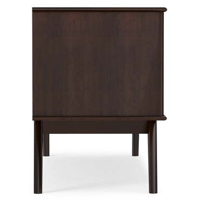 Medium Auburn Brown | Draper Mid Century Low TV Stand