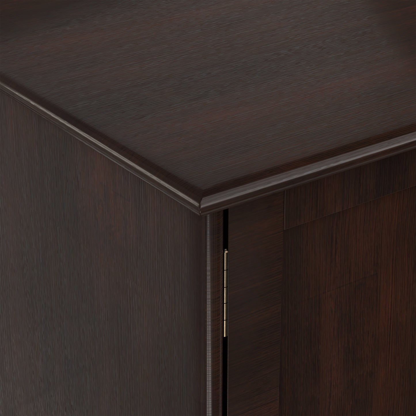 Medium Auburn Brown | Draper Mid Century Low TV Stand