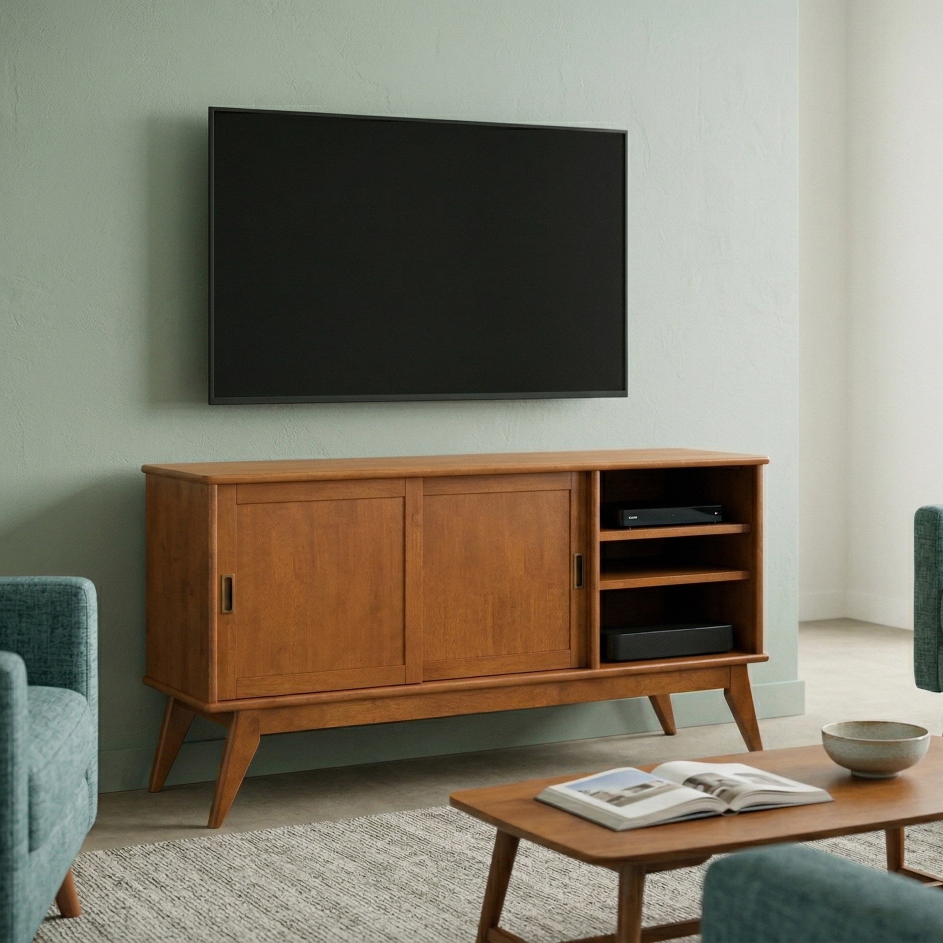 Solid Hardwood TV Stand | Draper TV Stand – Simpli Home