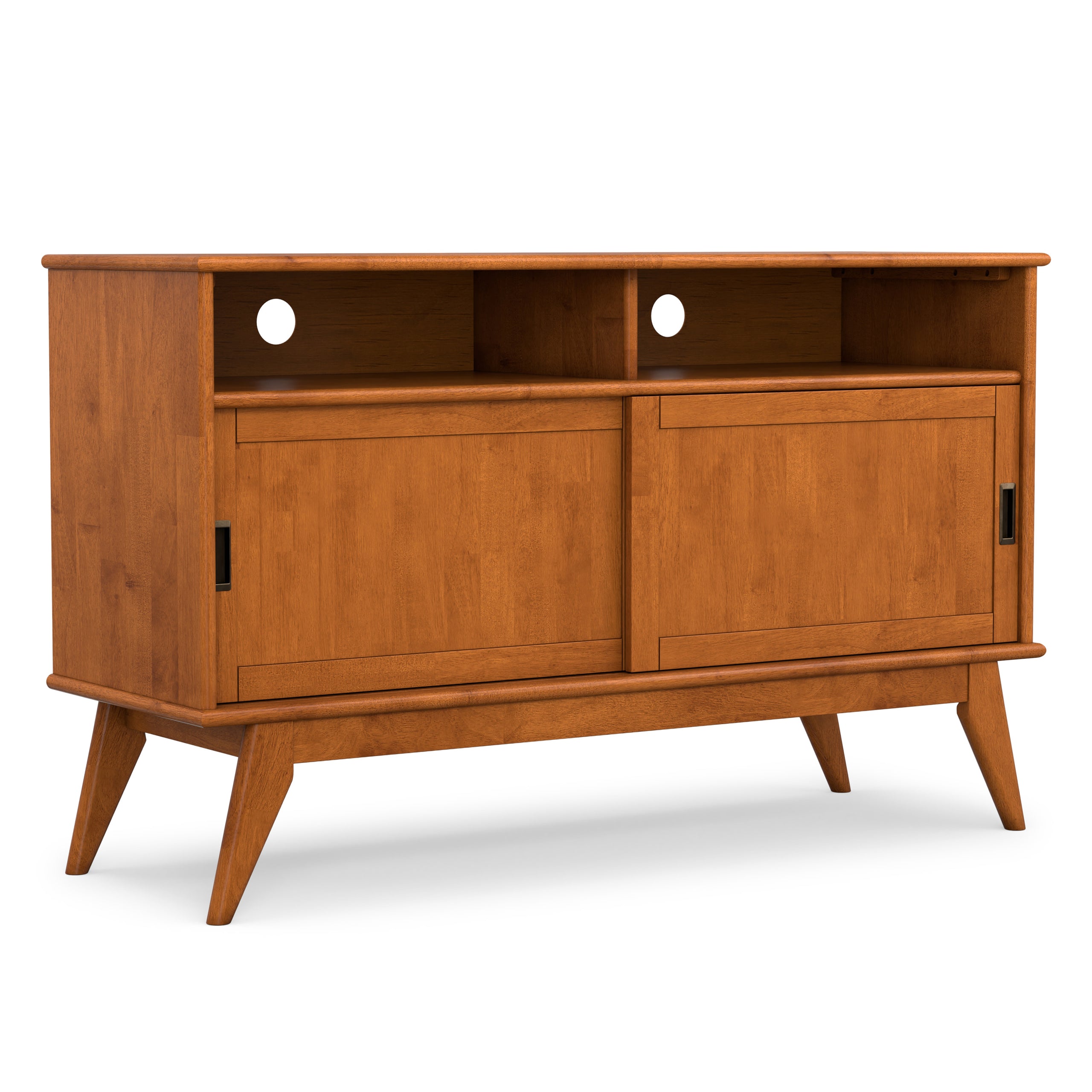 Teak Brown | Draper Tall TV Media Stand
