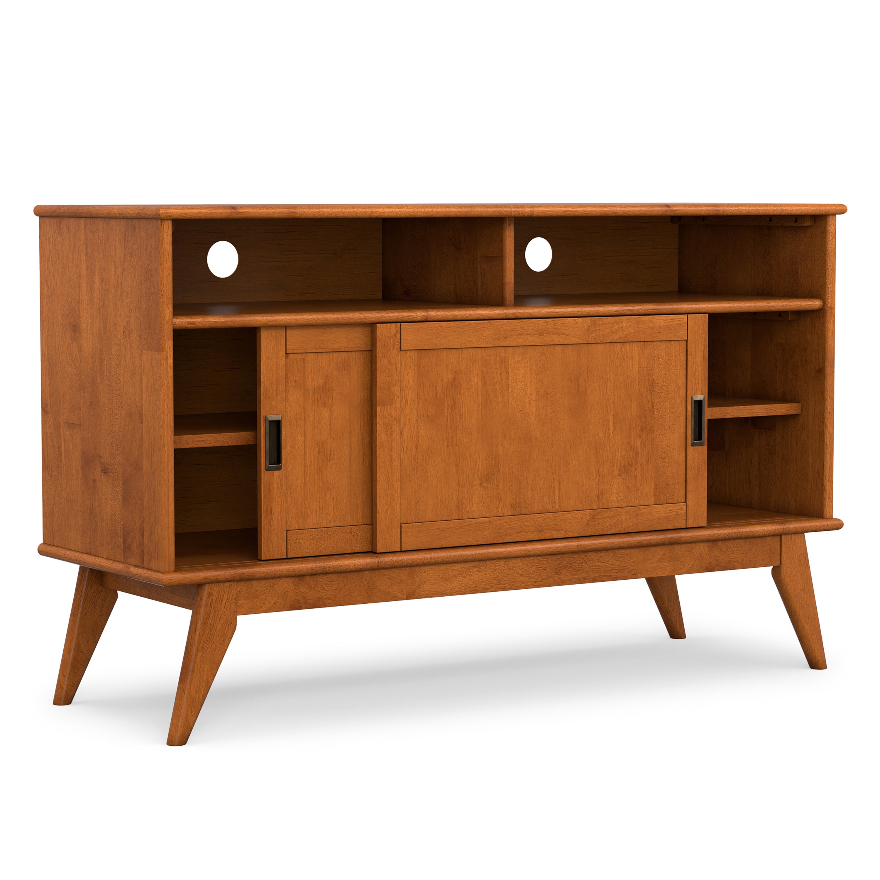 Solid Wood Tall TV Stand | Draper Tall TV Stand – Simpli Home