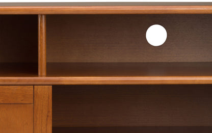 Teak Brown | Draper Mid Century Tall TV Media Stand