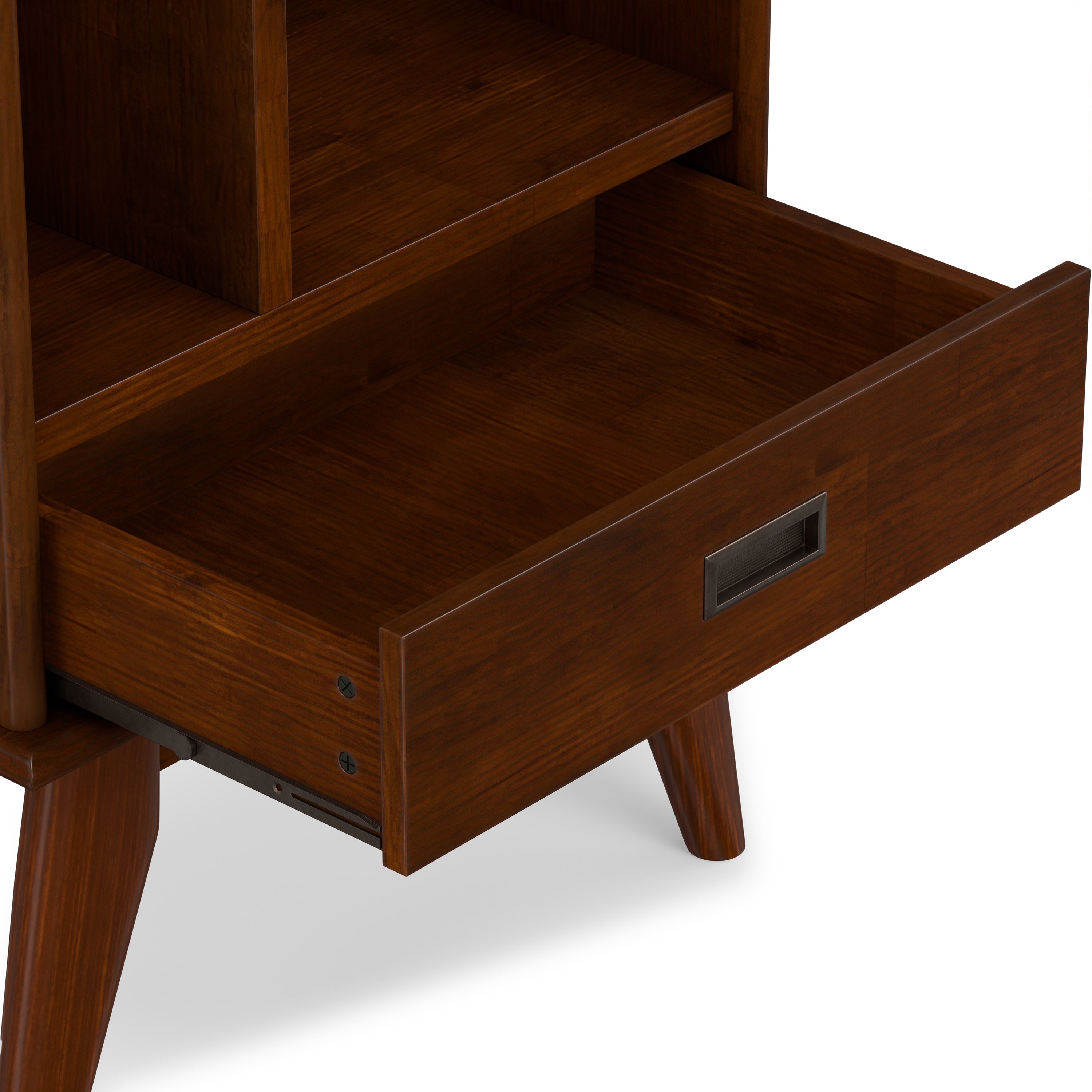 Mid Century Bookcase With Drawer | Draper Storage Unit – Simpli Home