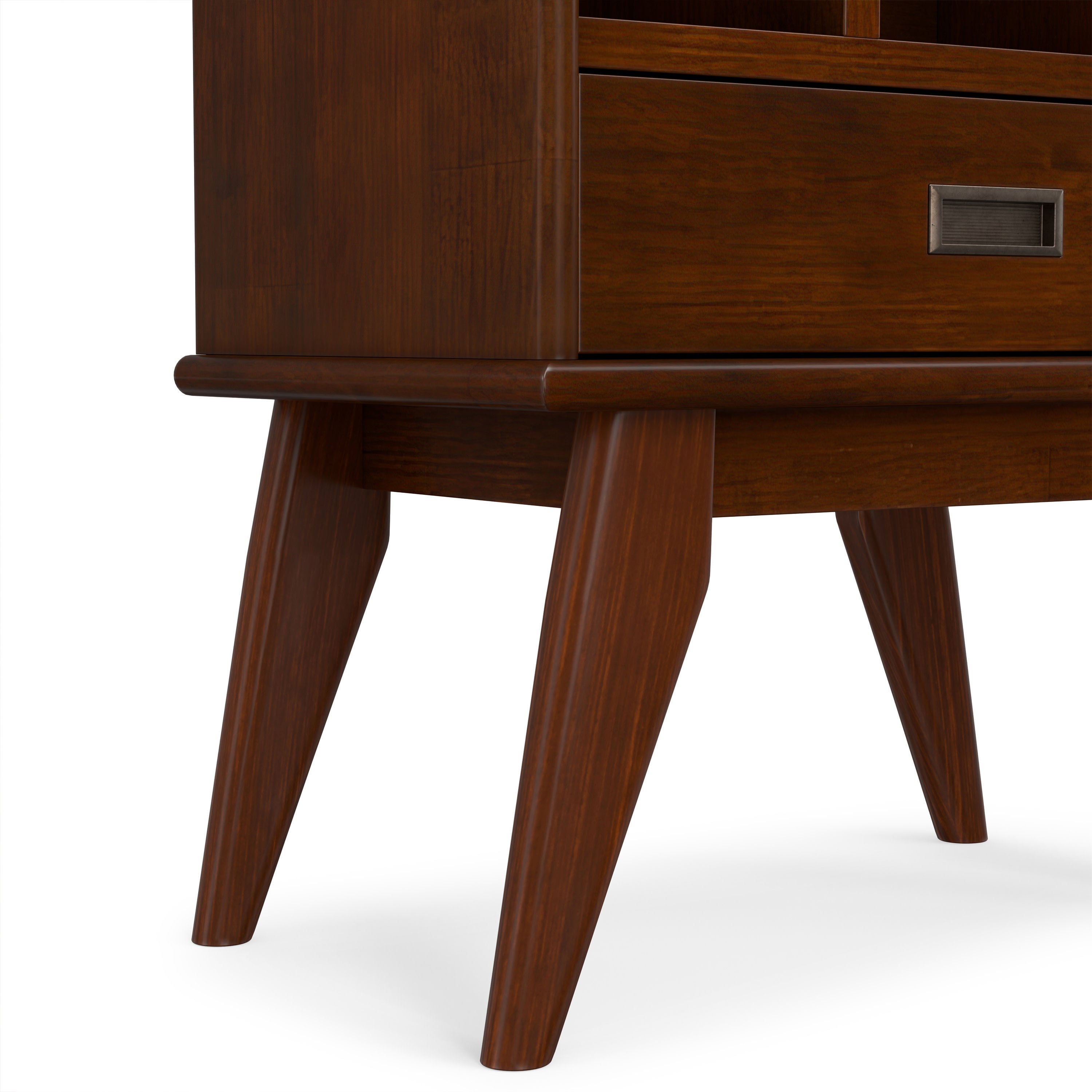 Mid Century Bookcase With Drawer | Draper Storage Unit – Simpli Home