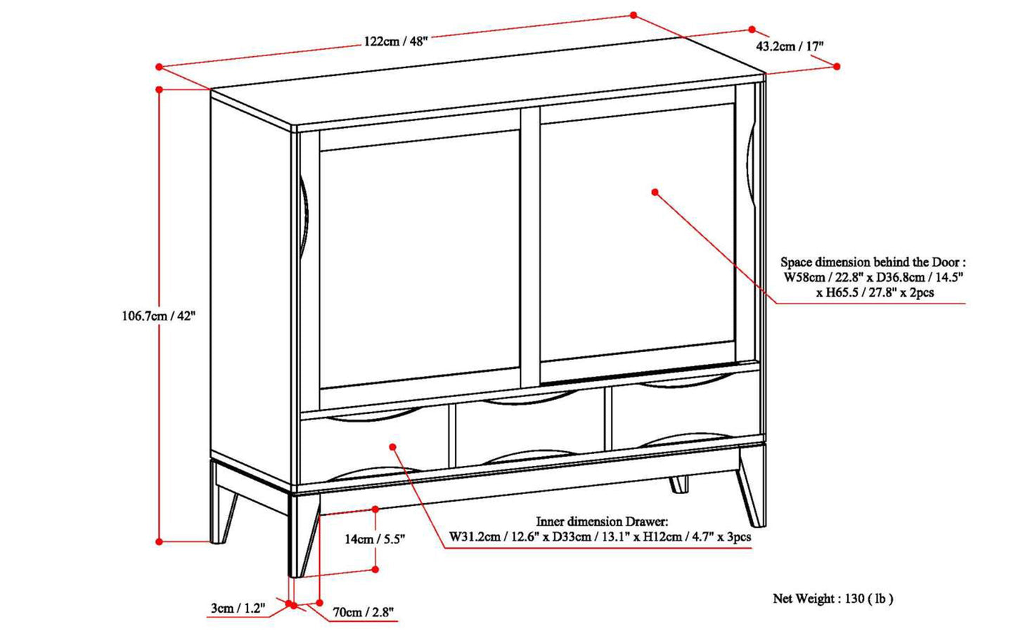 Harper Medium Storage Cabinet