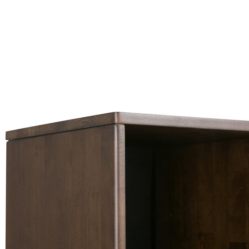 Walnut Brown | Harper 58 x 42 inch Cube Storage with Drawers