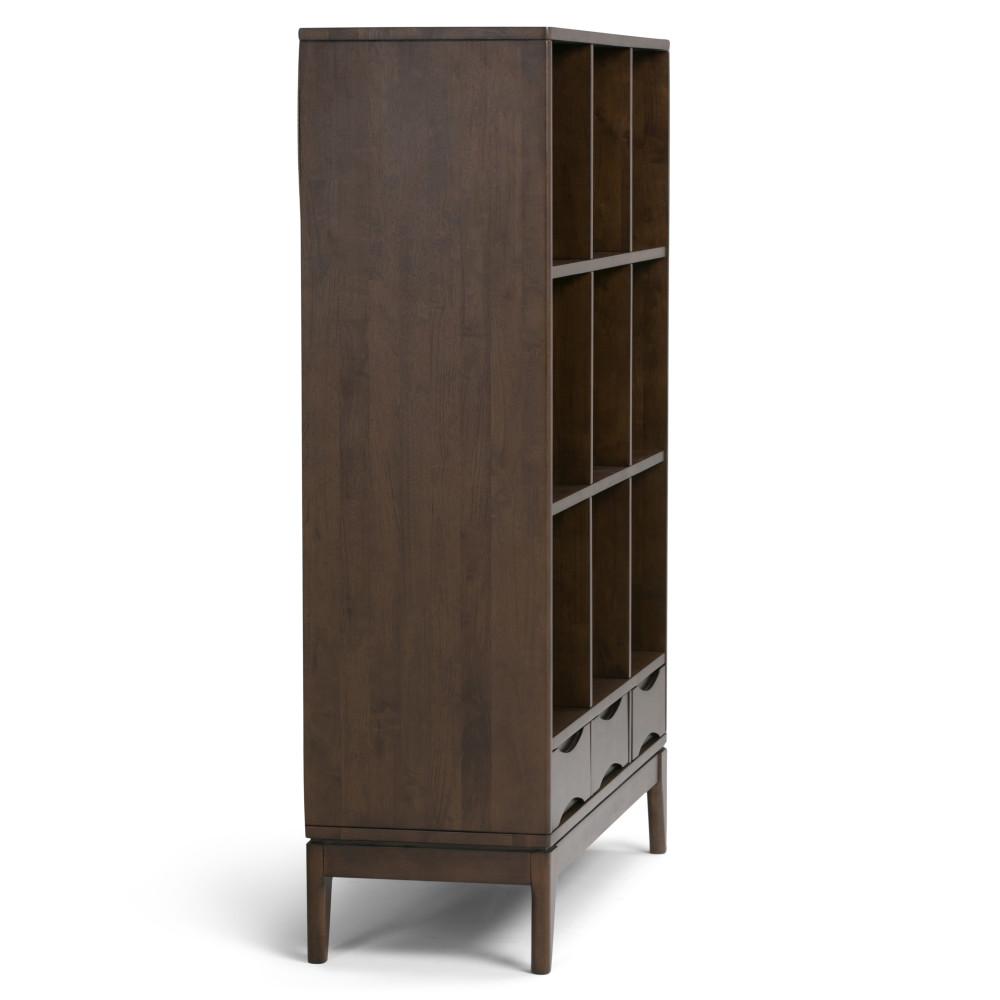 Walnut Brown | Harper 58 x 42 inch Cube Storage with Drawers