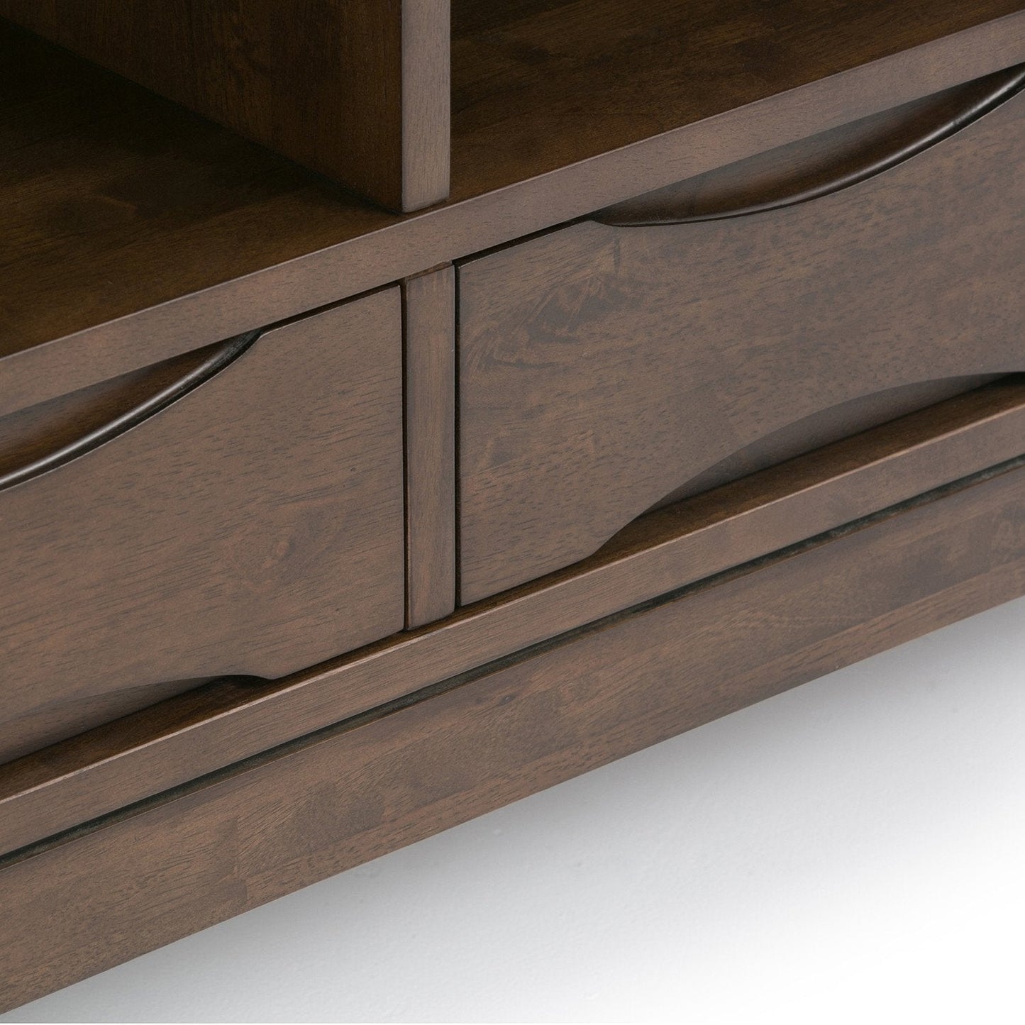 Walnut Brown | Harper 58 x 42 inch Cube Storage with Drawers