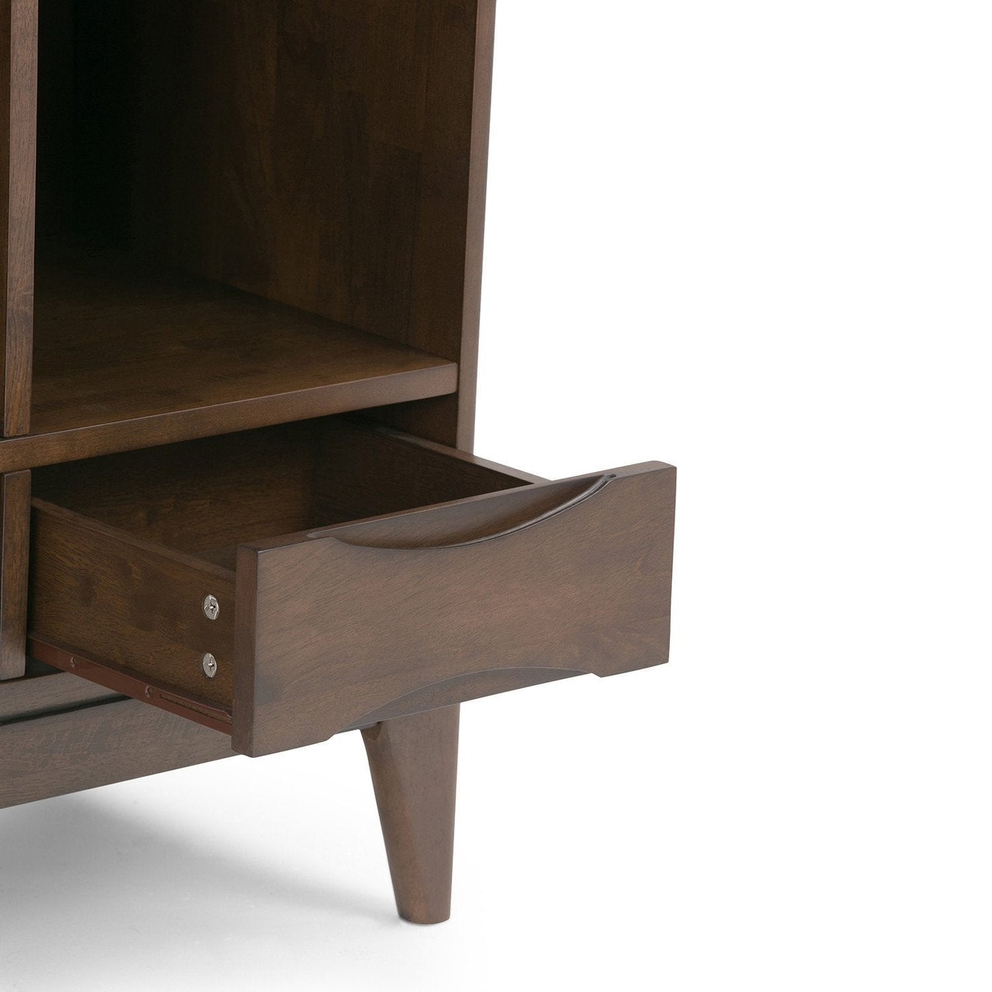 Walnut Brown | Harper 58 x 42 inch Cube Storage with Drawers