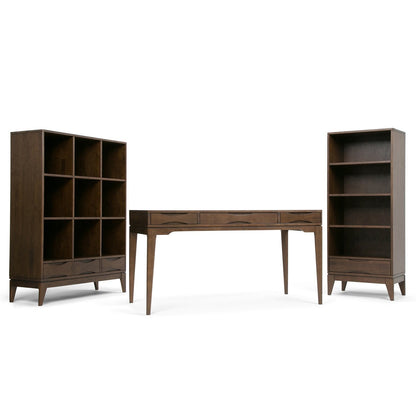 Walnut Brown | Harper 58 x 42 inch Cube Storage with Drawers
