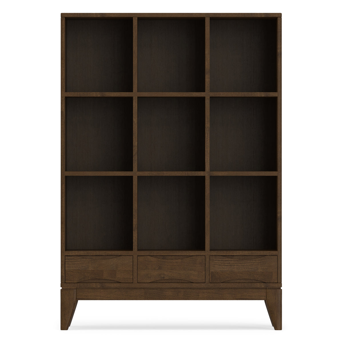 Walnut Brown | Harper Cube Bookcase