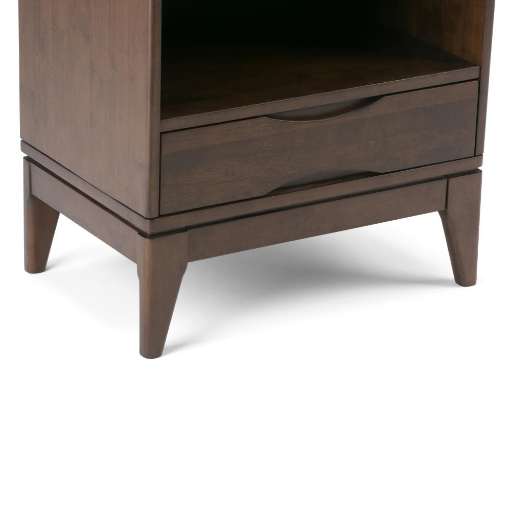 Walnut Brown | Harper 60 x 24 inch Bookcase with Storage