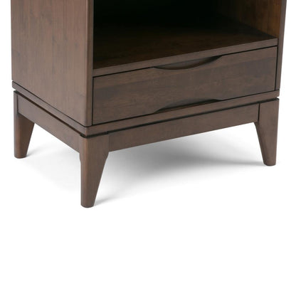 Walnut Brown | Harper 60 x 24 inch Bookcase with Storage