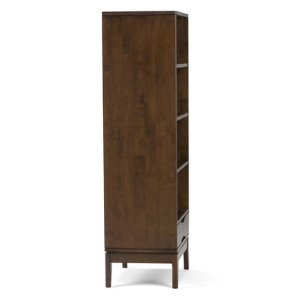 Walnut Brown | Harper 60 x 24 inch Bookcase with Storage