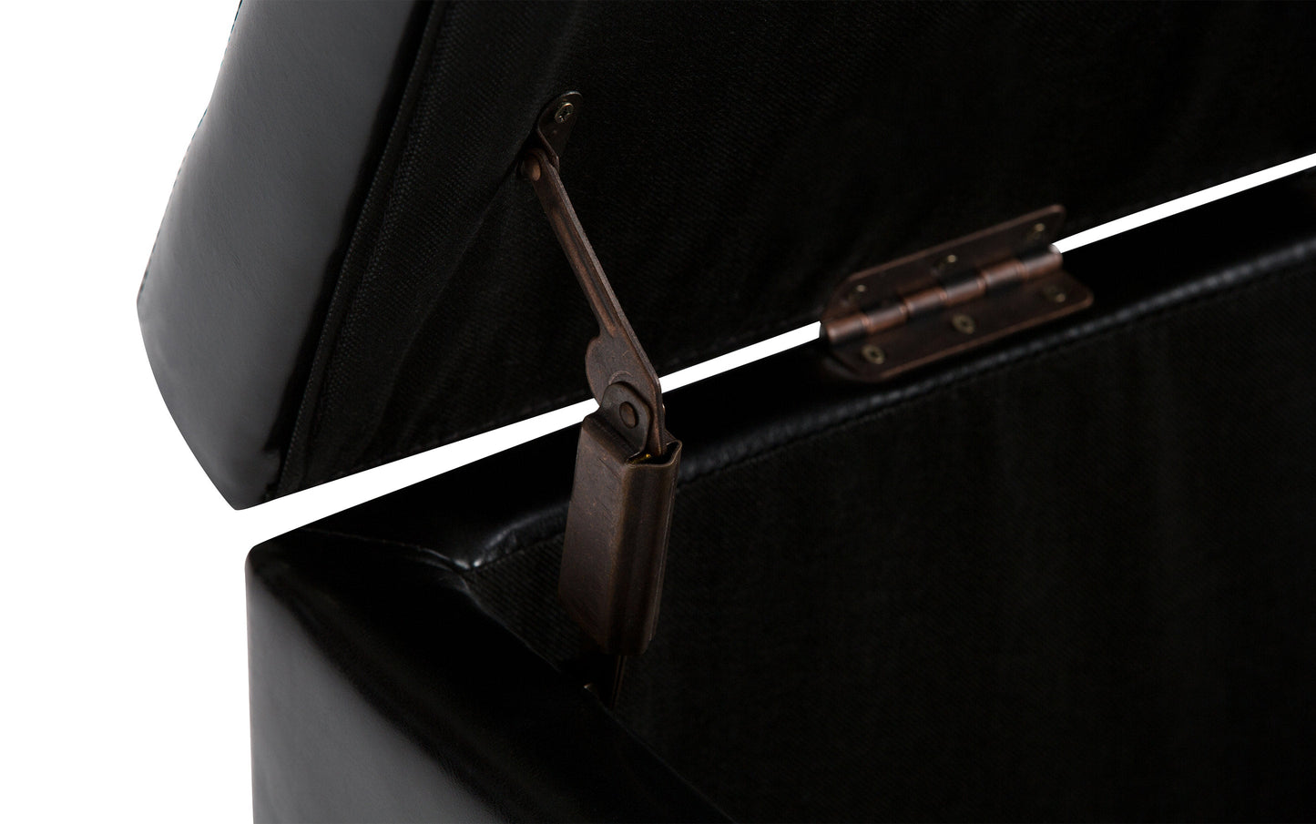 Hamilton Storage Ottoman in Vegan Leather